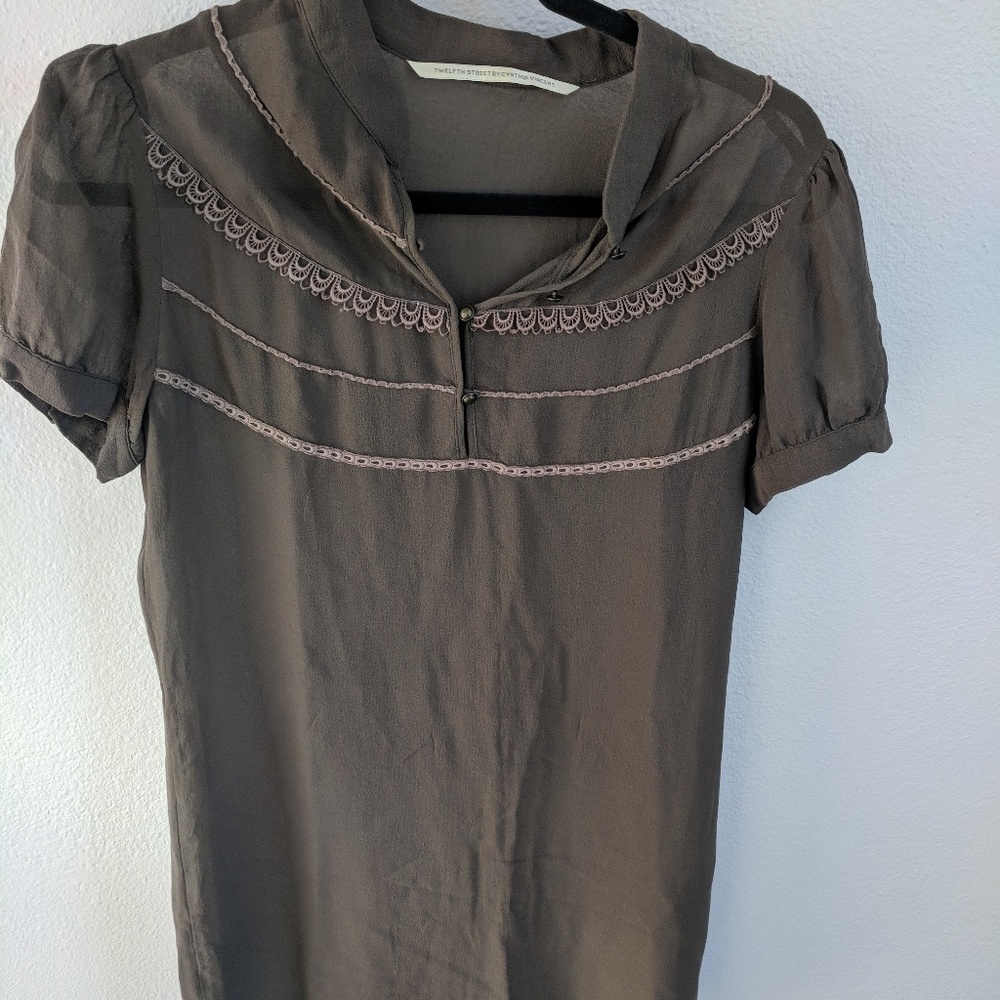 12th Street by Cynthia Vincent sheer tunic